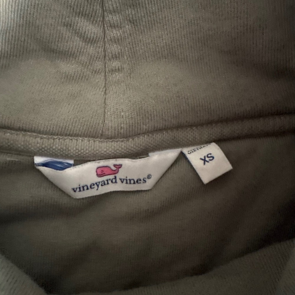 Vineyard Vines Shep Shirt Funnel Neck Women XS Green Pullover Sweatshirt Preppy - Picture 2 of 8